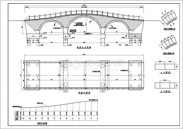 某拱桥设计规划CAD图-图二