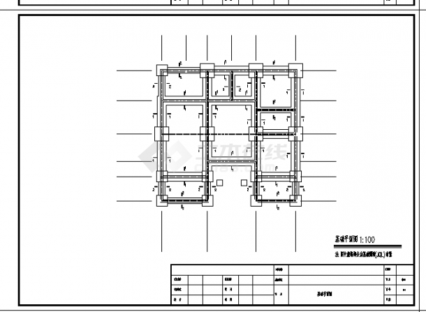 2套别墅小区建筑结构水电设计施工cad图纸-图二