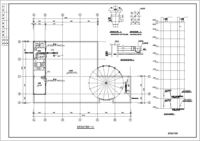整套办公楼VRV空调系统设计cad施工图纸_图1