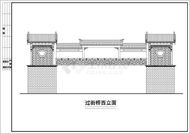 某地古建筑平面设计CAD图纸-图一