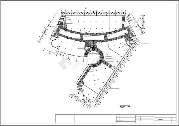 某地大型商场平面设计图纸-图一