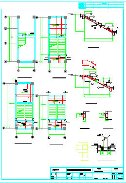 多种类型楼梯配筋CAD详图-图二