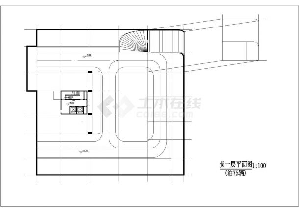 太原市逢源北街某19层商住楼建筑设计CAD图纸（1-2层商用/含跃层）-图一