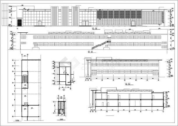 某地家具城平面建筑cad图纸-图二