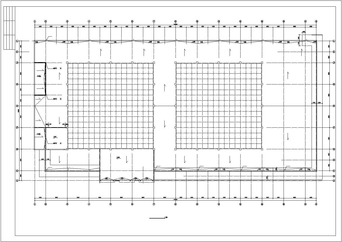 某地家具城平面建筑cad图纸