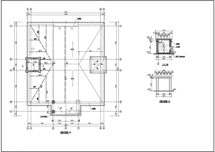 某429㎡地上三层框架结构住宅楼建筑施工图纸_图1
