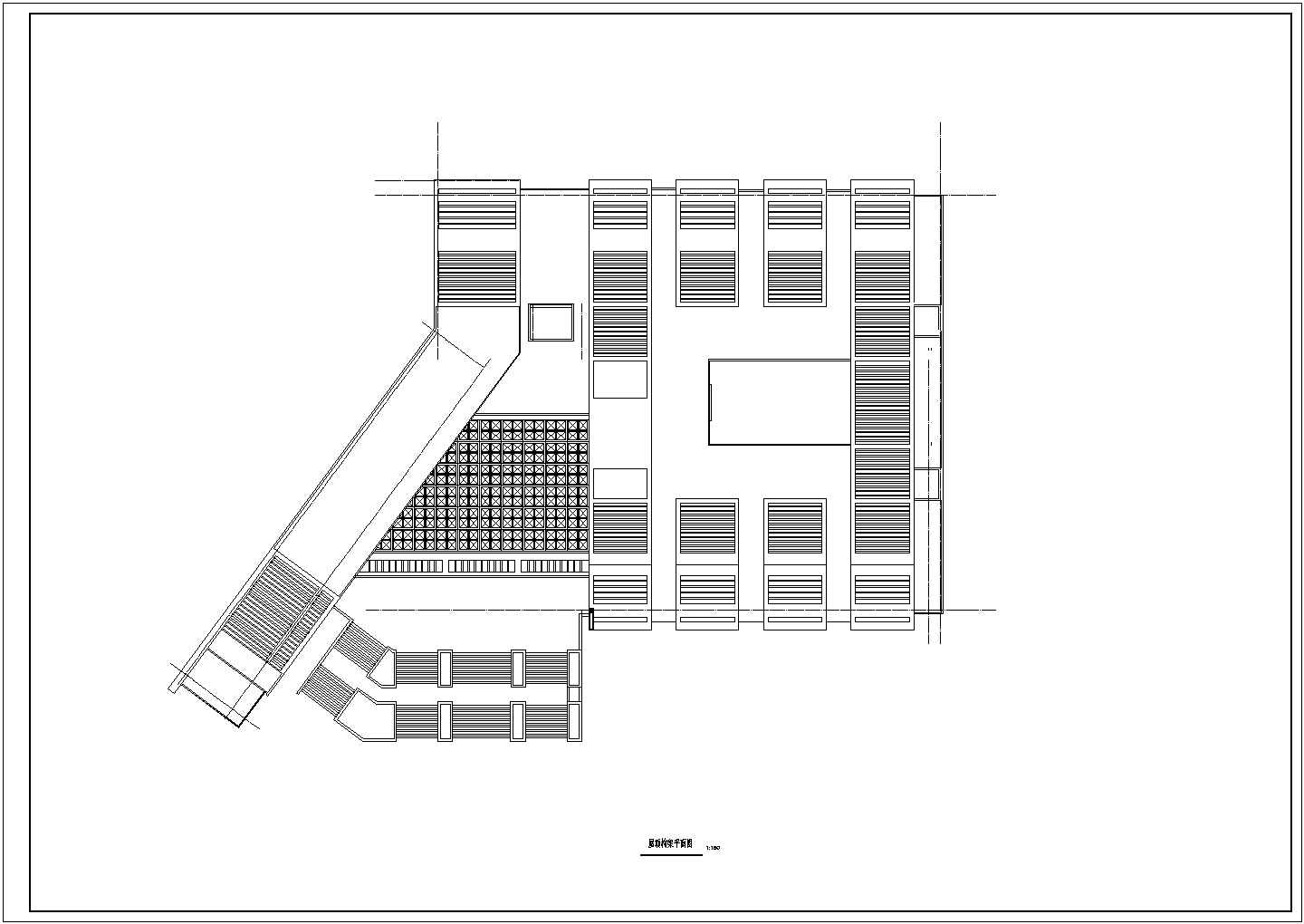 20012平米某学院博物馆CAD建筑施工图-平面图
