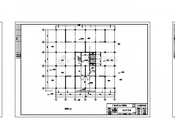 2套多层框架剪力墙公寓楼设计施工cad图纸-图一