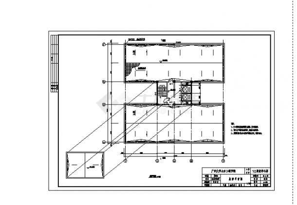 2套多层框架剪力墙公寓楼设计施工cad图纸-图二
