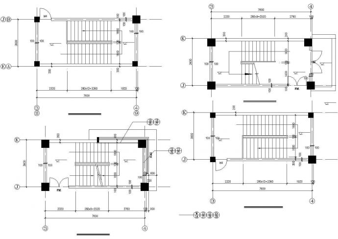 某工业区多层厂房CAD建筑施工图_图1