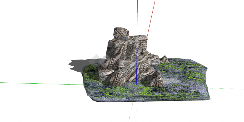 园林石头SU模型设计-图二