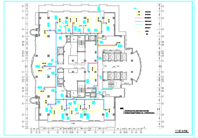 某地单层医院手术室空调通风系统cad施工图纸_图1