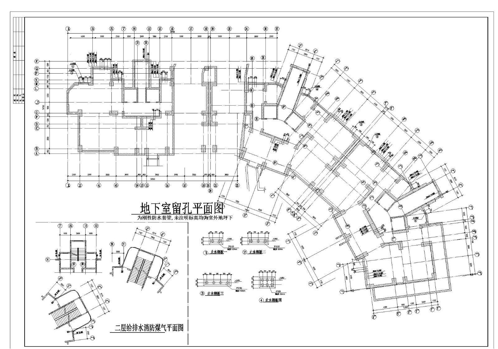 上海市某经典小高层楼房结构布置CAD参考详图
