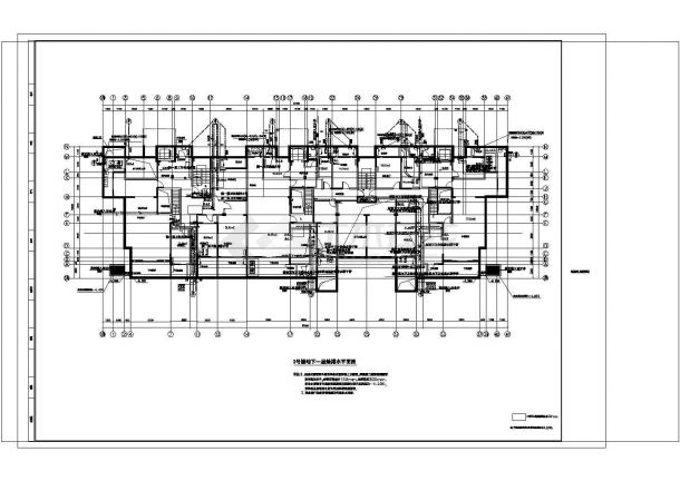 某地上五层框架结构住宅楼给排水设计cad全套施工图（甲级院设计，含2栋楼设计）-图二