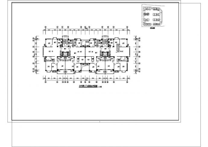 某十一层框架结构住宅楼给排水设计cad全套施工图（含设计说明，含2栋楼设计）_图1