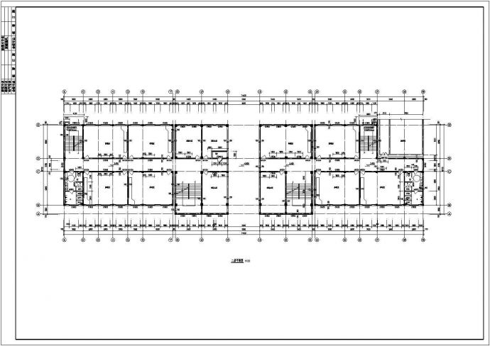 四层仿古建筑中学教学楼建筑施工图，含建筑设计说明_图1