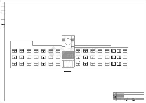 某现代风格办公楼建筑布置参考详图-图二