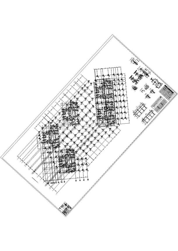 某B区塔楼结构方案CAD图纸-图一