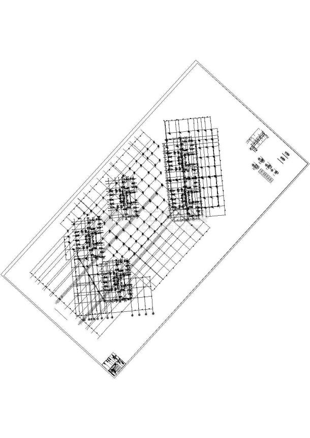某B区塔楼结构方案CAD图纸-图二