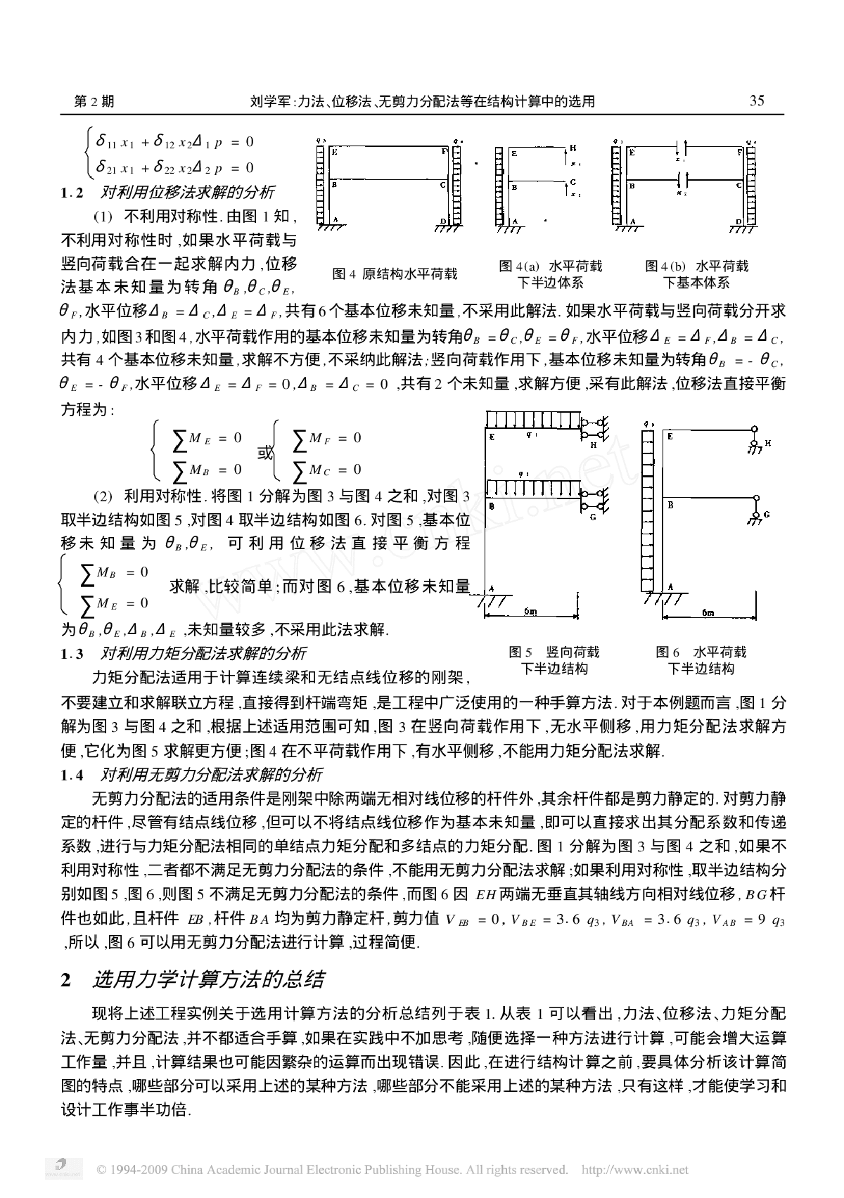 力法_位移法_无剪力分配法等在结构计算中的选用-图二