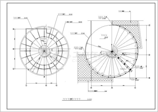 海城商厦CAD建筑设计施工图-图二