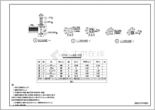 最新最全钢筋砼仿木栏杆详图，欢迎大家下载学习交流-图二