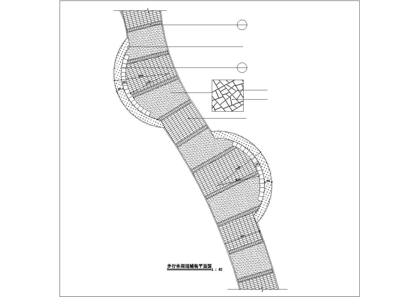 某地区步行街建造设计CAD详图