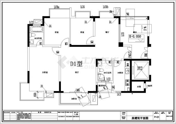 某地区楼盘设计规划CAD参考图-图一
