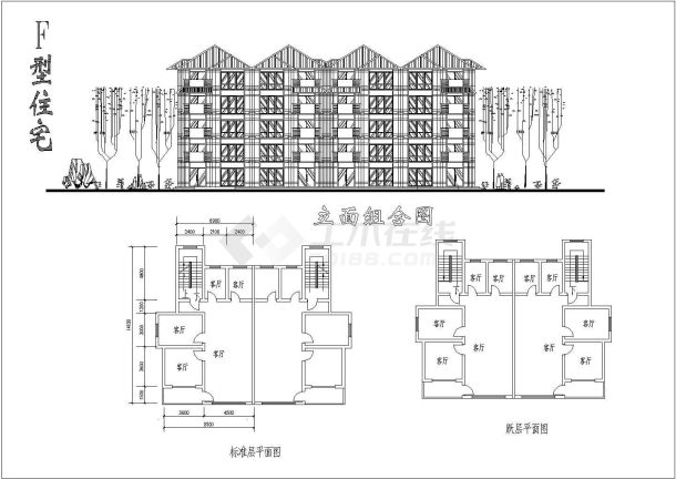 某私人住宅全套建筑设计施工图-图二
