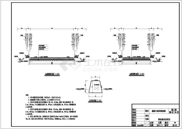 600亩高标准农田项目设计施工图(含效果图)-图一