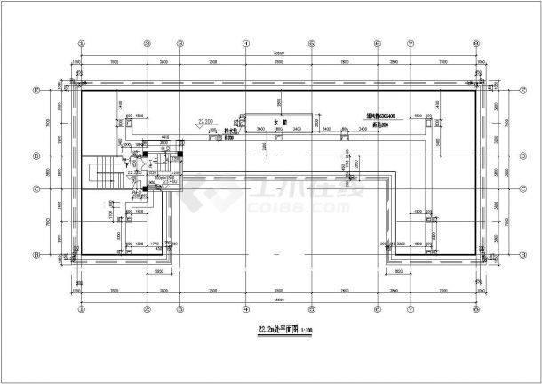 解放东路汉庭旅馆方案建筑改造施工设计CAD图纸-图一