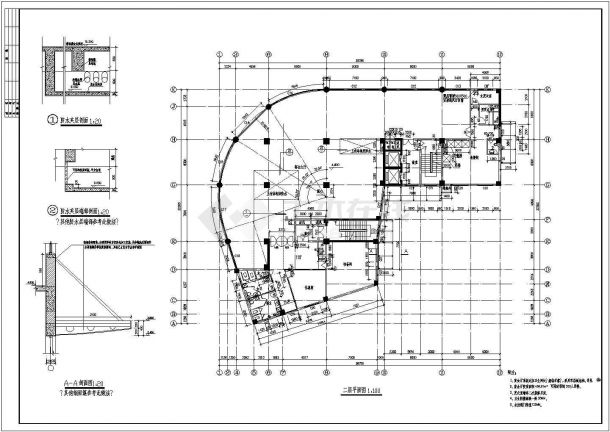 国贸酒店服务公寓旅馆全套设计施工CAD图纸-图二