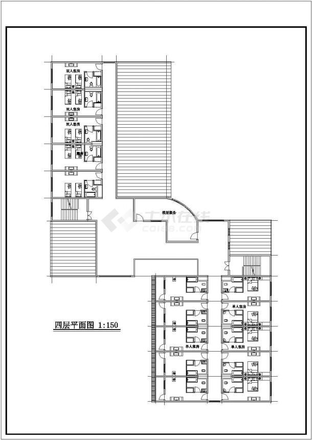 某市养护工区全套规划设计CAD图-图二