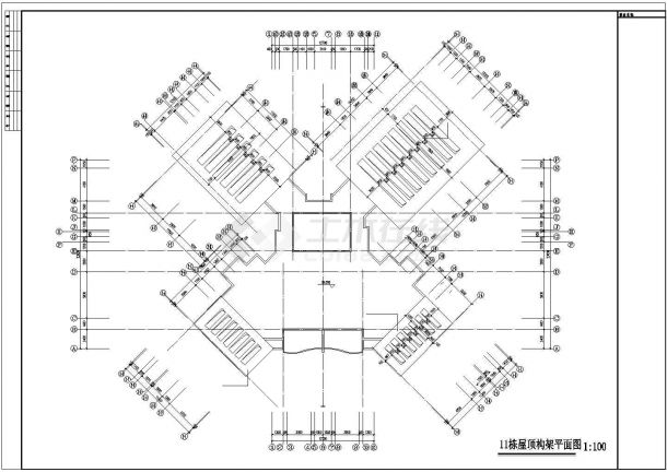 辽宁省锦州市某高档花园全套装修设计CAD图纸-图一