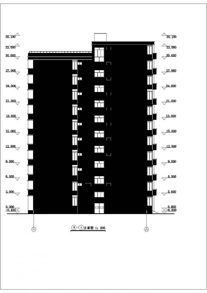 某塔式住宅建筑设计规划CAD图_图1