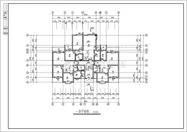 集资房建筑规划CAD全套布置图-图二