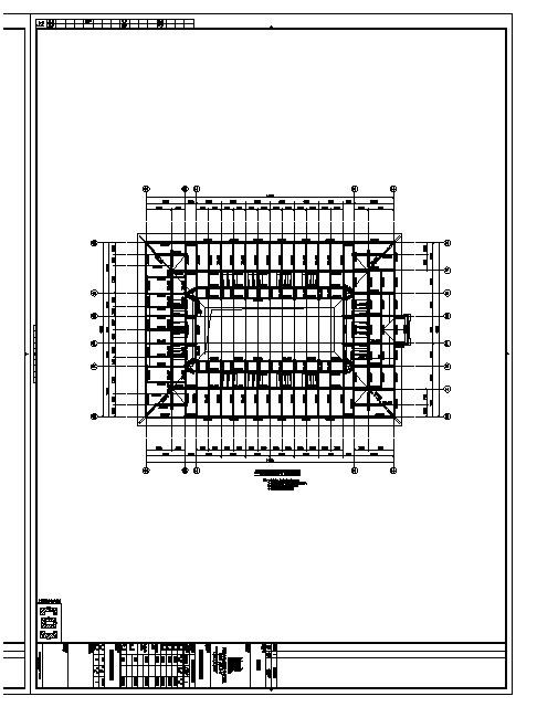 厦门大学翔主楼群结构设计图_图1