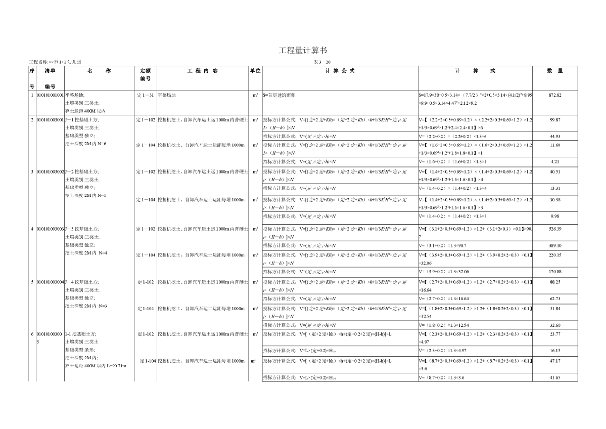 一套完整的办公楼的工程量计算书-图二