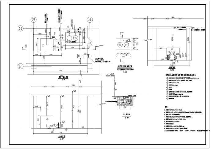 某地区某小区变频泵房设计参考图_图1