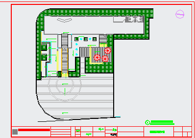  CAD detail of landscape design reference layout of a sales department - Figure 1