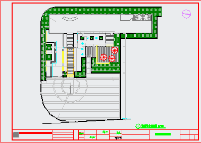 CAD detail of landscape design reference layout of a sales department - Figure 2