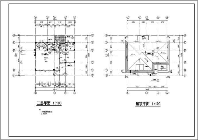 海舟公寓楼CAD建筑施工图_图1