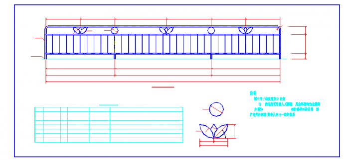 多层类型栏杆CAD设计参考图_图1