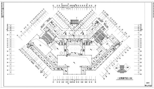 某剧院给排水消防工程CAD图纸-图二