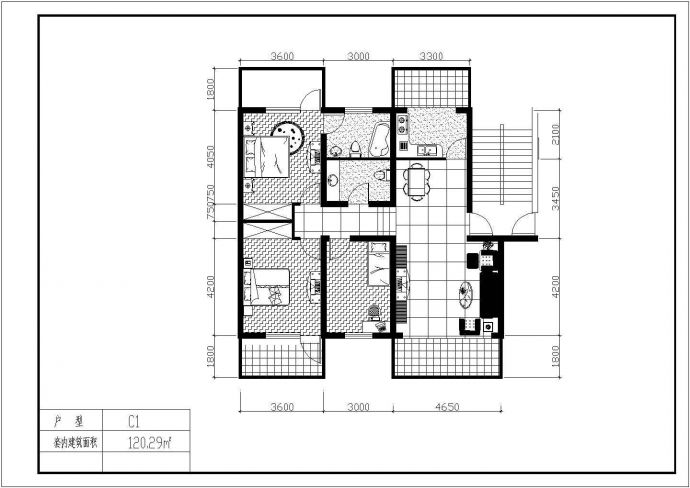 某地多套经典住宅楼户型结构设计图_图1