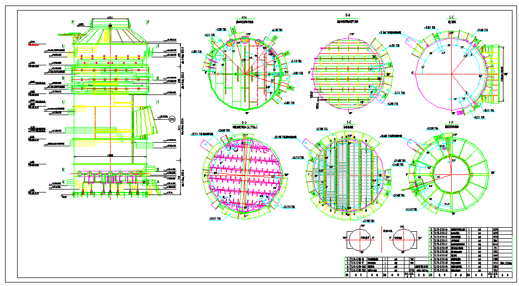 几种废气吸收塔详细设计图