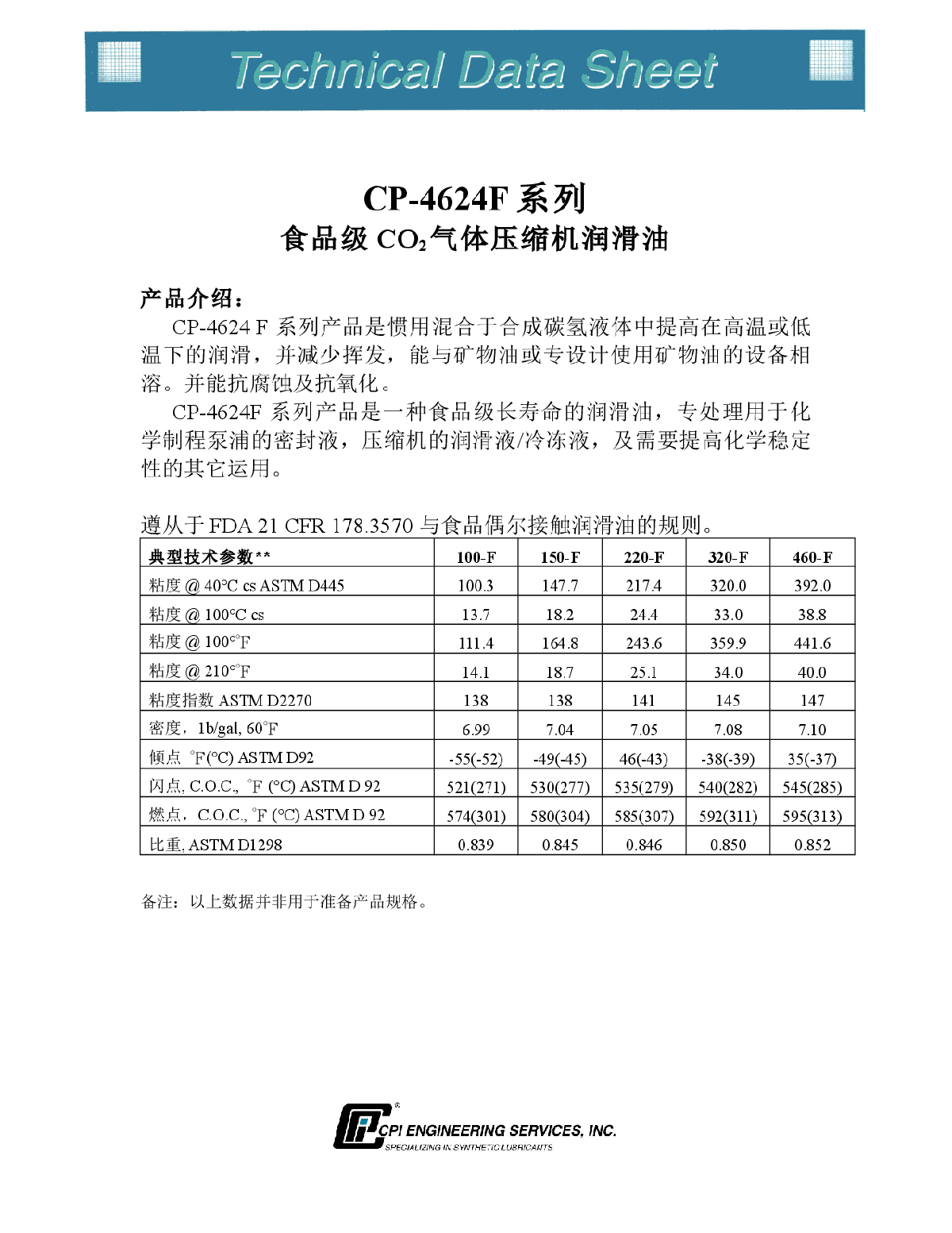 食品级CO2气体压缩机润滑油-图一