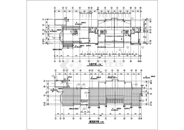 江苏某地多层住宅CAD建筑设计方案图_住宅楼设计-图二