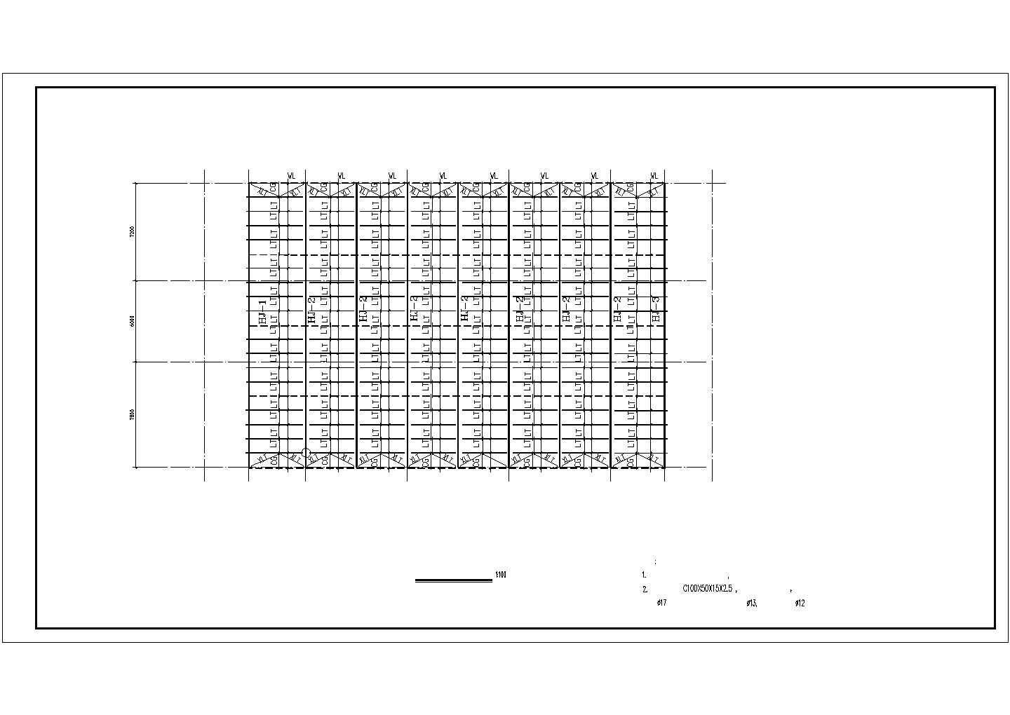 某地区钢结构厂房CAD详图