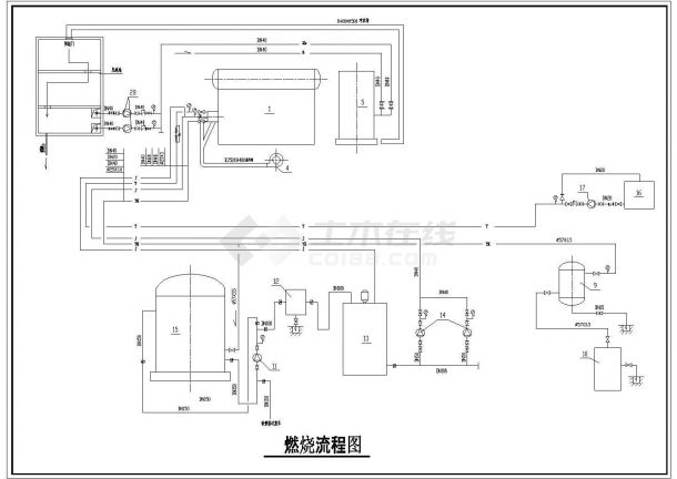 某锅炉房设计布置参考CAD详图-图一